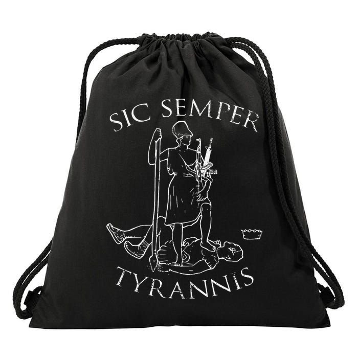 Virginia Sic Semper Tyrannis Drawstring Bag