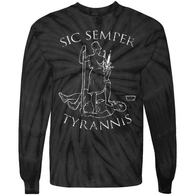 Virginia Sic Semper Tyrannis Tie-Dye Long Sleeve Shirt