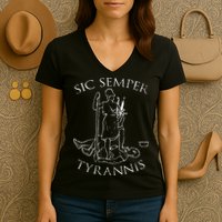 Virginia Sic Semper Tyrannis Women's V-Neck T-Shirt