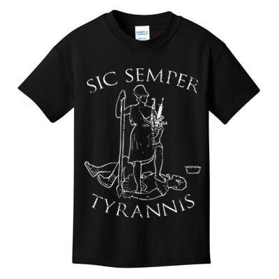 Virginia Sic Semper Tyrannis Kids T-Shirt