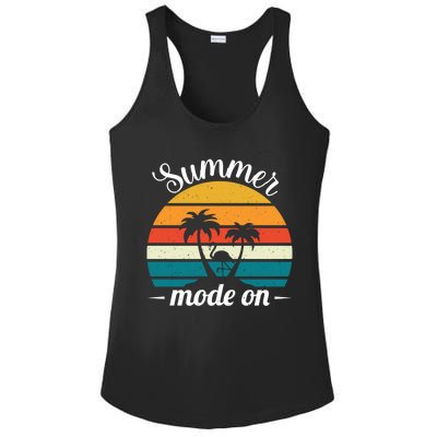 Vacation Summer Sunglasses And Palm Trees Vacay Mode Ocean Great Gift Ladies PosiCharge Competitor Racerback Tank