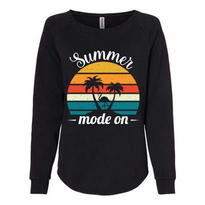 Vacation Summer Sunglasses And Palm Trees Vacay Mode Ocean Great Gift Womens California Wash Sweatshirt