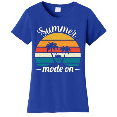 Vacation Summer Sunglasses And Palm Trees Vacay Mode Ocean Great Gift Women's T-Shirt