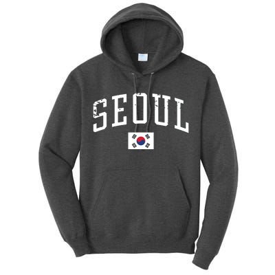 Vintage Seoul South Korea Country Flag Souvenir Vacation Tall Hoodie