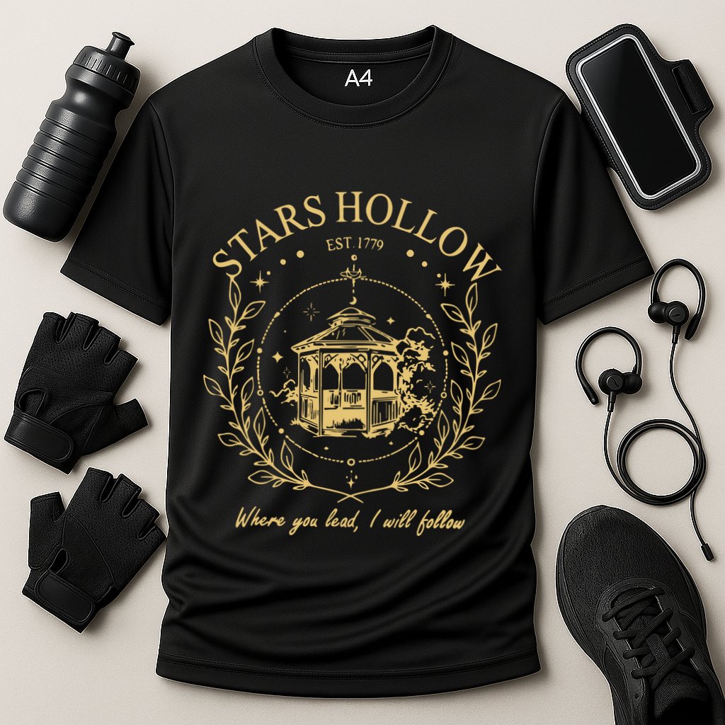 Vintage Style Stars Hallow Performance Shirt