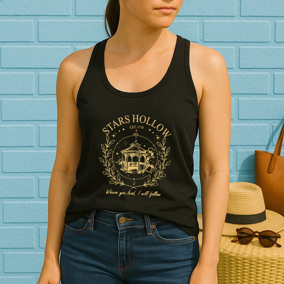 Vintage Style Stars Hallow Womens Tank Top