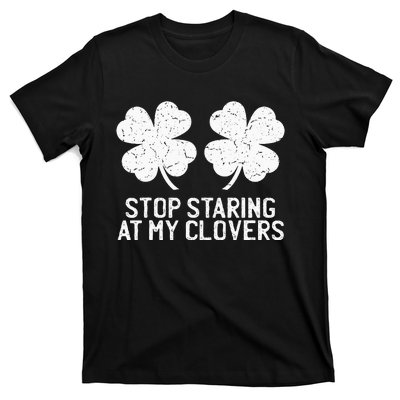 vintage stop staring at my clover shamrocks T-Shirt