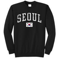 Vintage Seoul South Korea Country Flag Souvenir Vacation Sweatshirt