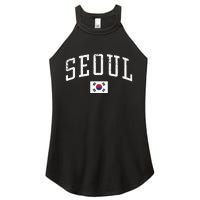 Vintage Seoul South Korea Country Flag Souvenir Vacation Women's Perfect Tri Rocker Tank