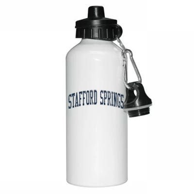 Vintage Stafford Springs Athletic Design Aluminum Water Bottle