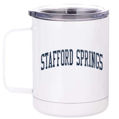 Vintage Stafford Springs Athletic Design 12 oz Stainless Steel Tumbler Cup