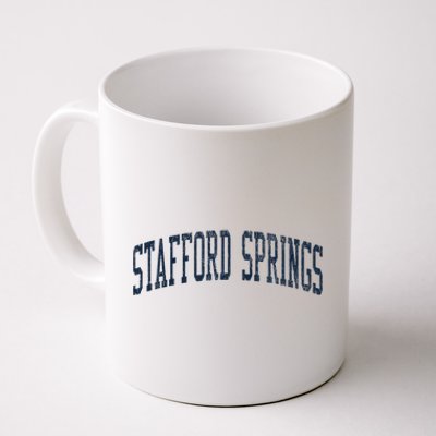 Vintage Stafford Springs Athletic Design Coffee Mug