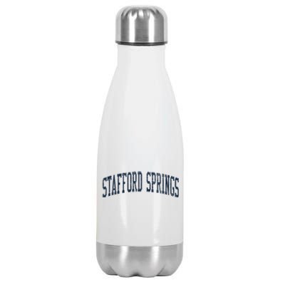 Vintage Stafford Springs Athletic Design Stainless Steel Insulated Water Bottle