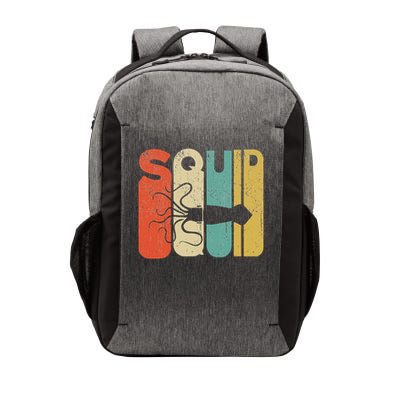 Vintage Style Squid Silhouette Funny Squid Vector Backpack