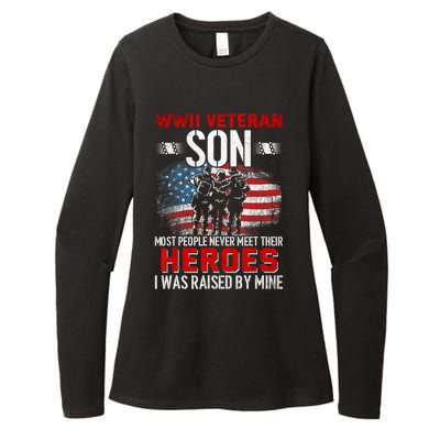 Veteran Son some people never meet their heroes veteran Womens CVC Long Sleeve Shirt