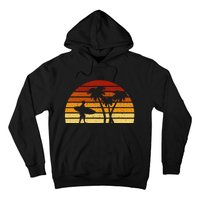 Vintage Sunset Surfing Gift For Surfers Hoodie