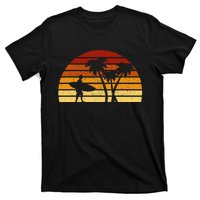 Vintage Sunset Surfing Gift For Surfers T-Shirt