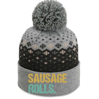 Vintage Style Sausage Rolls Gift The Baniff Cuffed Pom Beanie