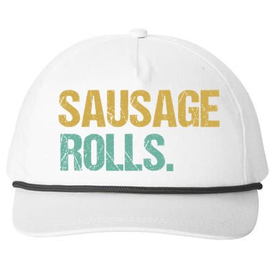 Vintage Style Sausage Rolls Gift Snapback Five-Panel Rope Hat