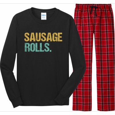 Vintage Style Sausage Rolls Gift Long Sleeve Pajama Set