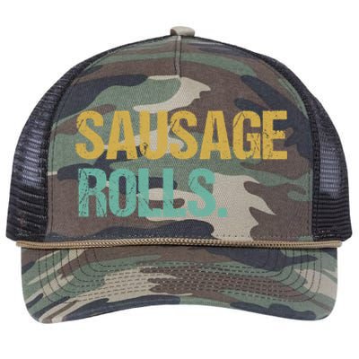 Vintage Style Sausage Rolls Gift Retro Rope Trucker Hat Cap