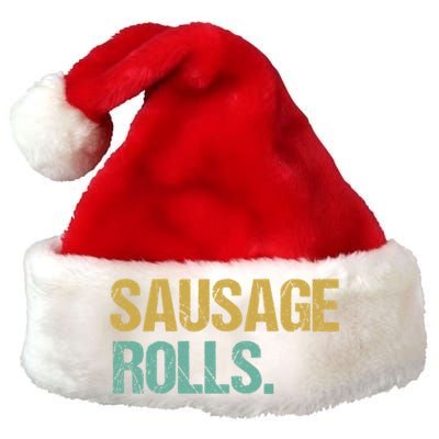 Vintage Style Sausage Rolls Gift Premium Christmas Santa Hat