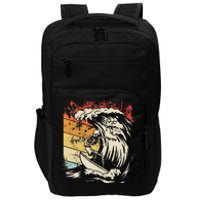 Vintage Surfing Skeleton Impact Tech Backpack