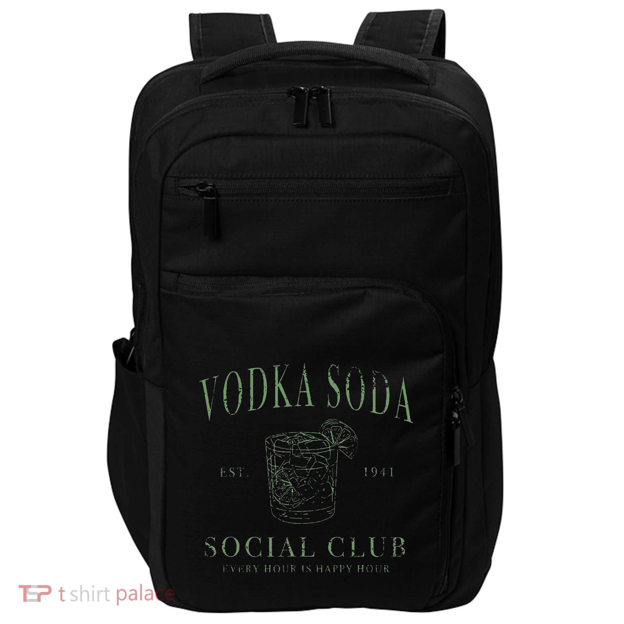 Vodka Soda Social Club Impact Tech Backpack