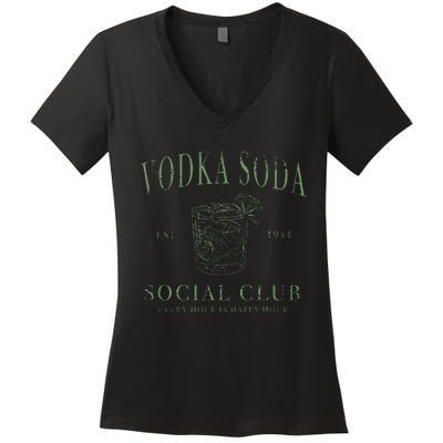 Vodka Soda Social Club Women's V-Neck T-Shirt