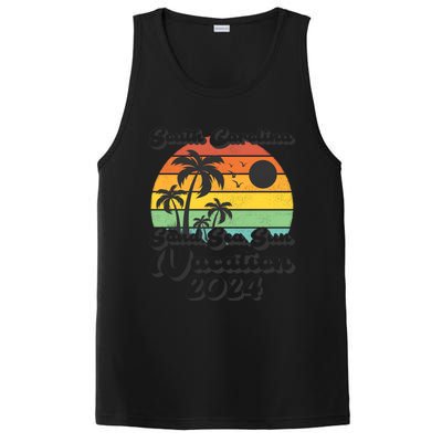 Vintage Sand Sea Sun Vacation 2024 South Carolina Beach Gift PosiCharge Competitor Tank