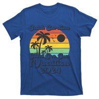 Vintage Sand Sea Sun Vacation 2024 South Carolina Beach Gift T-Shirt