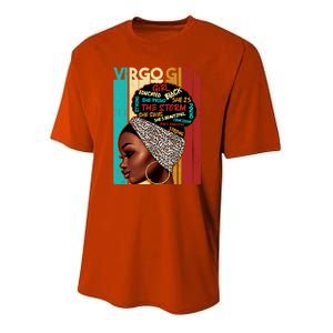 Virgo She Slays And Prays August September Birthday Queen Gift Youth Performance Sprint T-Shirt