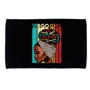 Virgo She Slays And Prays August September Birthday Queen Gift Microfiber Hand Towel