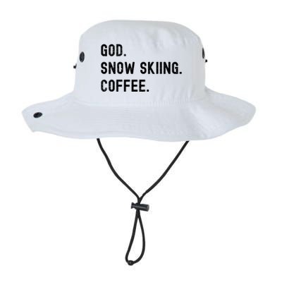 Vintages Snow Skiing And Coffee Distressed Gift Legacy Cool Fit Booney Bucket Hat