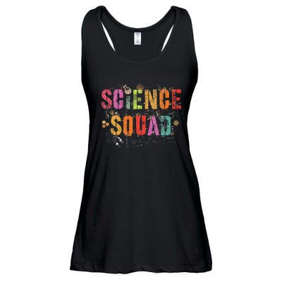 Vintage Science Squad Technology Teacher Team Student Stem Ladies Essential Flowy Tank