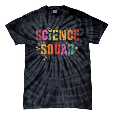 Vintage Science Squad Technology Teacher Team Student Stem Tie-Dye T-Shirt