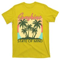 Vintage Sunshine State Of Mind Tropical Palm Trees Vacation Time T-Shirt