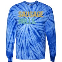 Vintage Style Sausage Rolls Gift Tie-Dye Long Sleeve Shirt