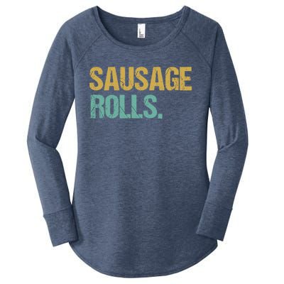 Vintage Style Sausage Rolls Gift Women's Perfect Tri Tunic Long Sleeve Shirt