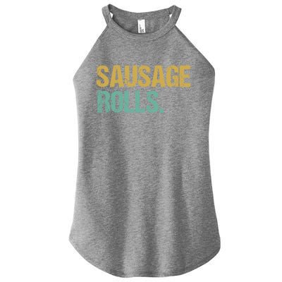 Vintage Style Sausage Rolls Gift Women’s Perfect Tri Rocker Tank