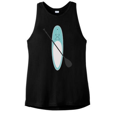 Vintage Summer Stand Up Paddle Board Sup Cute Gift Ladies PosiCharge Tri-Blend Wicking Tank