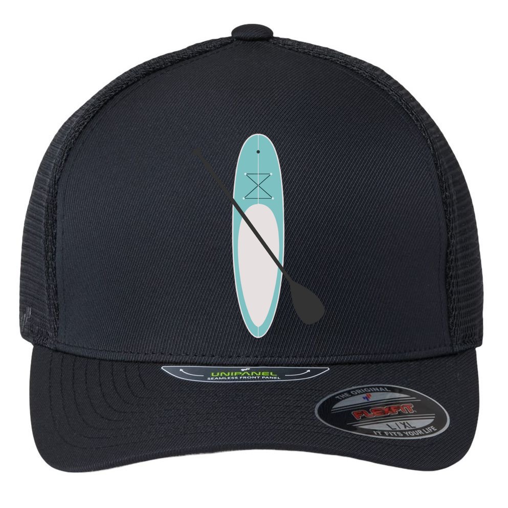 Vintage Summer Stand Up Paddle Board Sup Cute Gift Flexfit Unipanel Trucker Cap