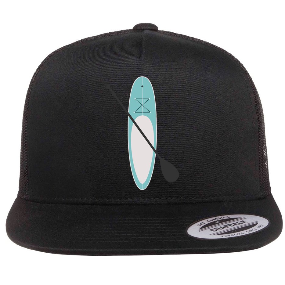 Vintage Summer Stand Up Paddle Board Sup Cute Gift Flat Bill Trucker Hat