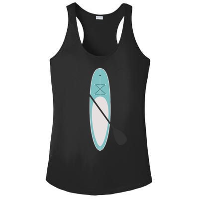 Vintage Summer Stand Up Paddle Board Sup Cute Gift Ladies PosiCharge Competitor Racerback Tank