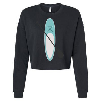 Vintage Summer Stand Up Paddle Board Sup Cute Gift Cropped Pullover Crew