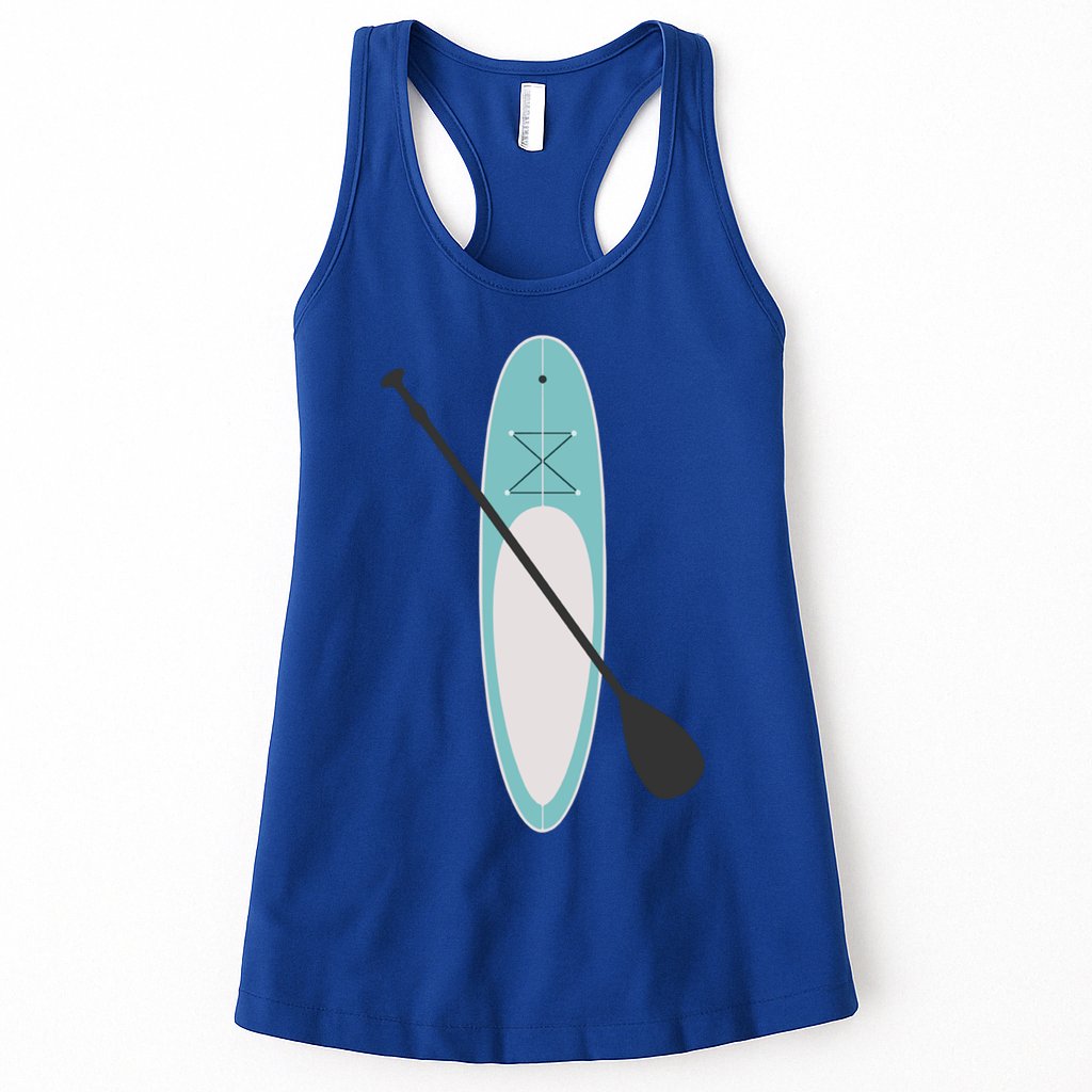 Vintage Summer Stand Up Paddle Board Sup Cute Gift Womens Tank Top