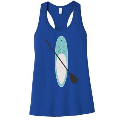 Vintage Summer Stand Up Paddle Board Sup Cute Gift Women's Racerback Tank