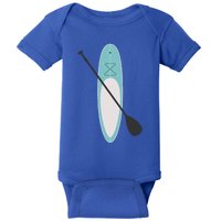 Vintage Summer Stand Up Paddle Board Sup Cute Gift Baby Bodysuit