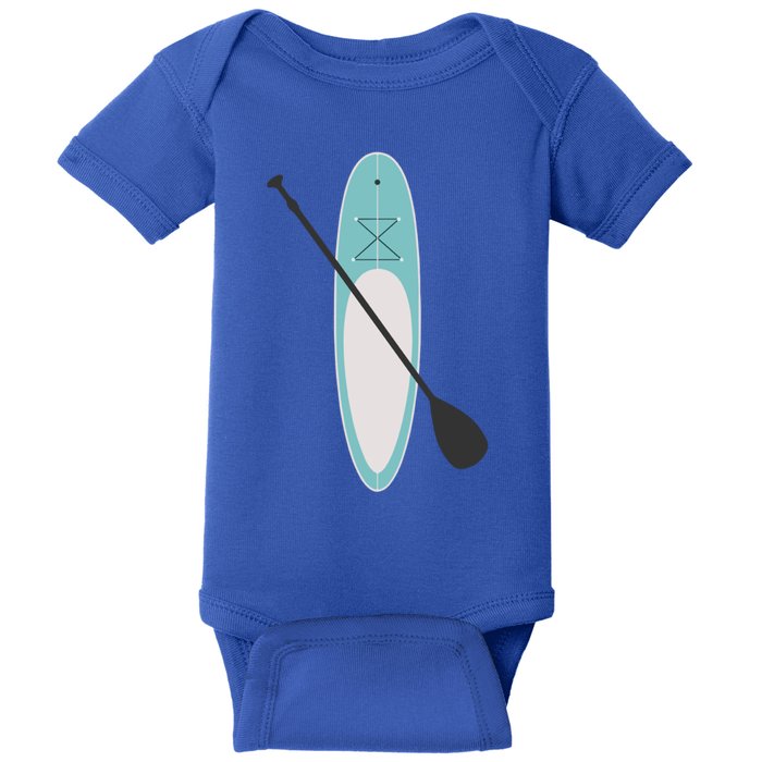 Vintage Summer Stand Up Paddle Board Sup Cute Gift Baby Bodysuit