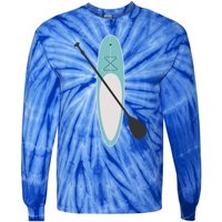 Vintage Summer Stand Up Paddle Board Sup Cute Gift Tie-Dye Long Sleeve Shirt